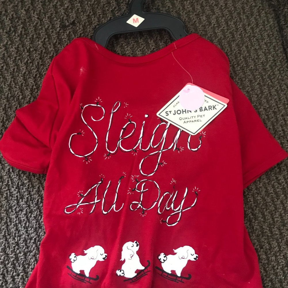 SMall dog shirt/jacket/Xmas/SleighAway